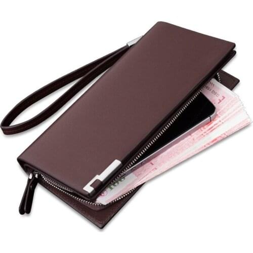 Men Wallets Classic Long Style Card Holder Male Purse Quality Zipper Large Capacity Big Brand Luxury Wallet For Men