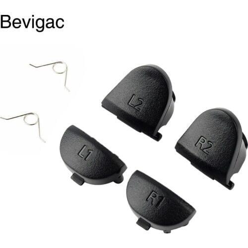 Bevigac 6Pcs Buttons Set L1 L2 R1 R2 Trigger Button Kit Springs Accessory for Sony PlayStation Play Station PS4 PS 4 Controller