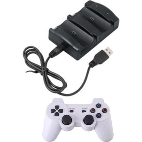 2021 New Portable Charge Controlle Dual Charging Dock Charger Station with LED for PS3