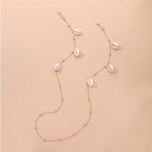 Shell Bead Tassel Ball Link Eyeglasses Chains Necklace Reading Glasses Sunglasses Strap Cord Holder Face Mask Neck Head Band