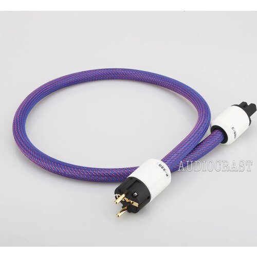 P102 Audiocrast Schuko Power Cable HIFI Power Cable High Purity Copper Audiophile Power Cord For CD Ampliferhome theatre HIFI