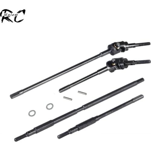 Hardened Steel AR60 Axle Front Universal Joint Drive Shaft Rear Straight Shaft for 1/10 RC Crawler Car Axial RR10 90048 Wraith