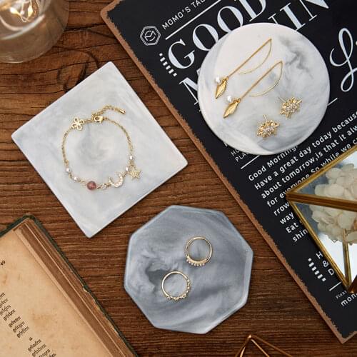 Luxury Unique Marble Pink Gold Ceramic Placemat Coaster Porcelain Mats Pads Table Decoration Accessories Kitchen Tool Gift