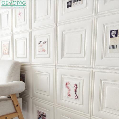 3D DIY Wallpapers XPE Foam Self adhesive Waterproof Wall Stickers Wallpaper Art for Living Room Bedroom Decor Brick Stickers