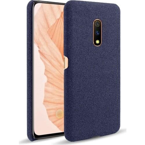 Cloth Cases For OPPO K3 Realme X Case Slim Retro Cloth Hard Cover For OPPO Realme X RMX1901oppok3 CPH1955 CUN-AL00 Coque Fundas