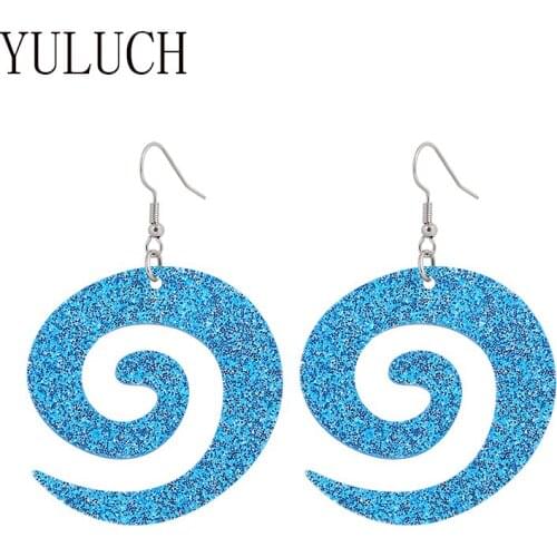 YULUCH Irregular pendant earrings women acrylic jewelry accessories silver color earring hooks girls simple clound earring