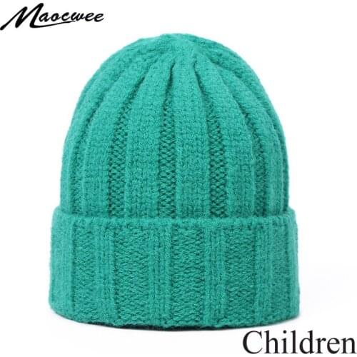 Winter Hat Kids Beanie Knit Wool Children Infant Toddler Boy Girl Christmas Outdoor Warm Windproof Beanies Bebe Gift Hedging Cap
