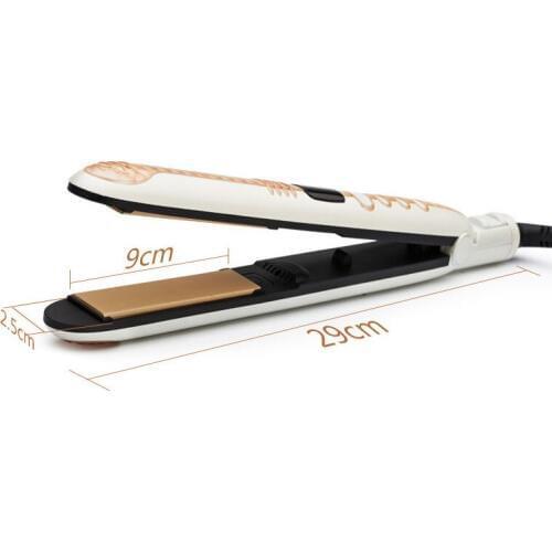 Curly hair / straight hair 2 in 1 Ceramic Hair Straightener Nano Titanium Plate Hair Straightening Flat Iron 230C/470F Bivolt