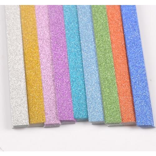 5 pack Cute Folding Kit Lucky Origami Heart diy Pearl Shine mix colors Wish Star Paper Strips Papers Crafts Paper Material Gift