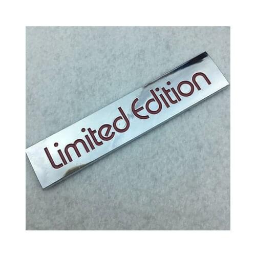 50X ABS Limited Edition TSI Fender Tail Emblem Car Sticker Badge for VW Touareg Golf 4 5 3 GTI POLO CC Panel Passat B5 B6