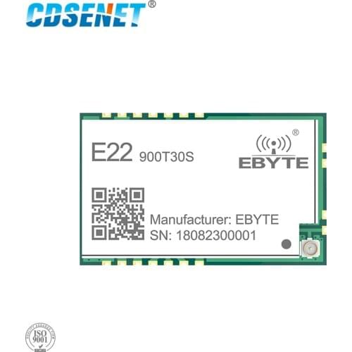 5X SX1262 LoRa Module 868MHz 915MHz 30dBm SMD Wireless Transceiver E22-900T30S IPEX Stamp Hole 1W Long Distance TCXO Transmitter