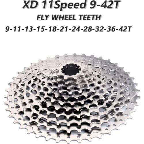 For SRAM XD K7 MTB Bike cassette 11Speed 9-42T 439g Ultralight Cassette Silver Mountai Bicycle Flywheel