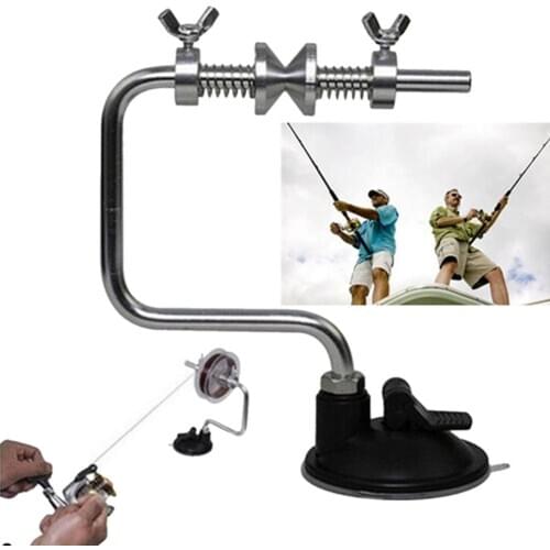 Stainless Steel Fishing Line Winder Reel Spooler System Tackle Fish Spooler Vacuum Spooling Fishing Line Winding Fishing Tackle