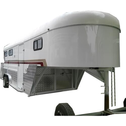 China cheap classic two horse float trailer Van traction trailer