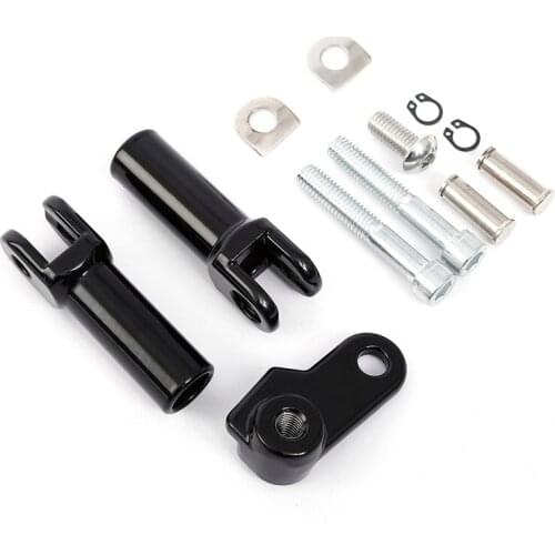2 7/8" Passenger Foot Peg Mount Kit For Harley Softail 08-17 Slim FLS FLSS Black Iron