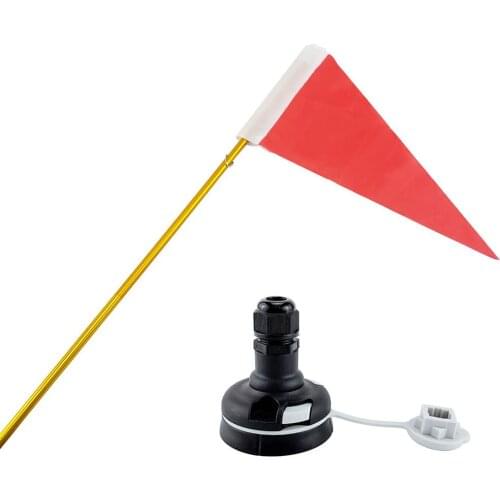 Flagpole Set With Flag & Flag Base Foldable Retractable Durable 1 Sets High Quality Flag Pole For Outdoor Water Sports