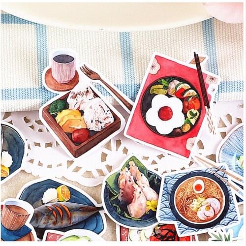 30pcs Creative Cute Self-made Wind food / drink Scrapbooking Stickers /Decorative Sticker /DIY Craft Photo Albums kawaii