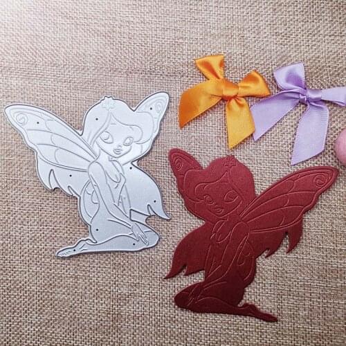 New Metal Cutting Dies Scrapbooking Beautiful butterfly elf DIY Album Paper Card Craft Embossing stencil Dies 90*80mm