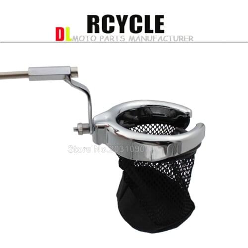 NEW Chrome Motorcycle Passenger Drink Holder For Honda Goldwing GL1800 GL 1800 2001-2013