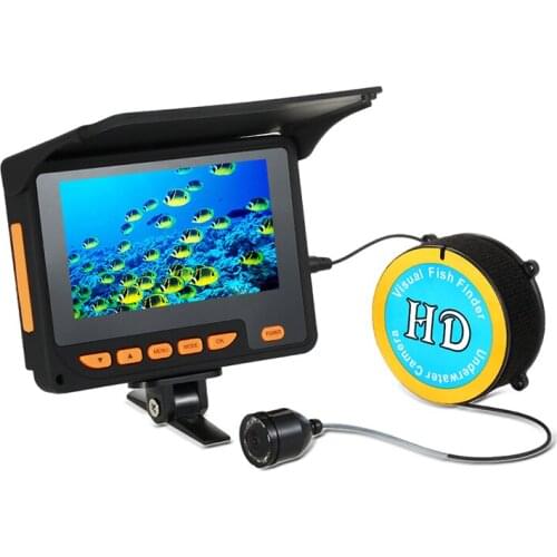 Underwater Ice Fishing Fish Camera Video 4.3'' Monitor Recording Camera150 Degrees Angle Fish Finder Fishing Camera