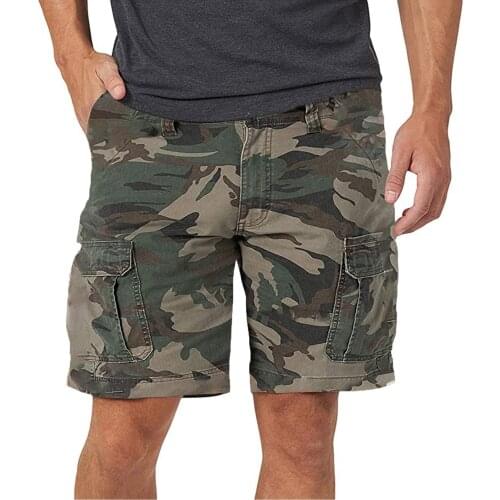 Summer Mens Outdoor Cargo Shorts Fashion Pocket Zipper Resilience Leisure Time Tooling Shorts Pants Loose Shorts Bib Overalls