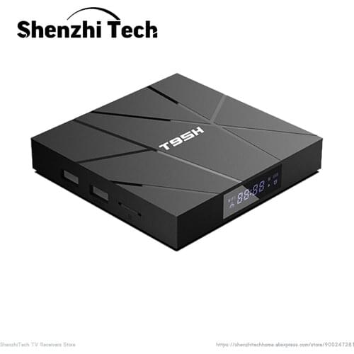 T95 H 6K 2021 Smart TV Box Android 10.0 Allwinner H616 DDR3 4GB RAM 64GB ROM Set-Top Receiver with 2.4G/ 5G WIFI Media Player