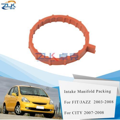 ZUK Air Intake Manifold Gasket Packing For HONDA Fit JAZZ GD1 GD3 2005 2006 2007 2008 CITY FIT Saloon GD6 GD8 OEM:17105-PWA-007