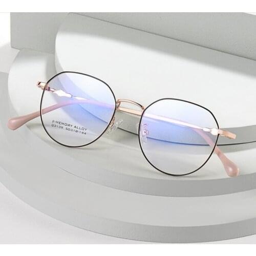 Β Pure Titanium Women Fashion Trending Square Glasses Frame Ladies Eyewear Myopia Prescription Optical Eyeglasses F6639