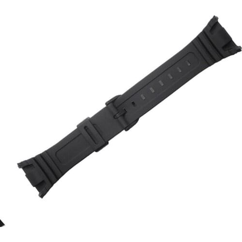 Waterproof Man Rubber Watch Band Fit For Casio W-96H Sport Black Anti-fall Resin Strap Watch Accessories Replacement Strap W-96H