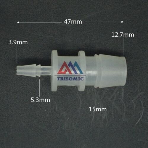 12.7mm*3.9mm Straight Reducing Connector Plastic Fitting Barbed Reducing Connector