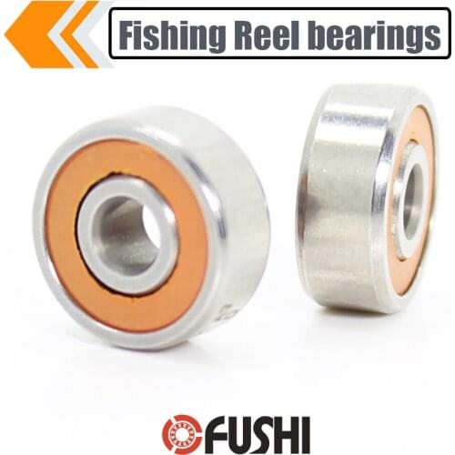 2Pcs Fishing Reel Bearings SMR103 2RS CB ABEC7 3*10*4 mm Stainless Steel Hybrid Ceramic Ball Bearing SMR103-2OS CB SMR103C
