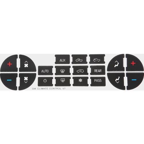 AC Dash Button Sticker Repair Tahoe Suburban Avalanche Silverado Yukon