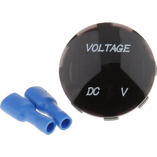 Car Boat ATV UTV Red LED Panel Digital Voltage Meter Display Voltmeter