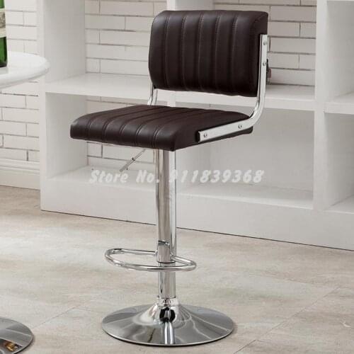 Bar Chair European Style Back High Stool High Stool Lift Chair Bar Stool Household Modern Simple Bar Chair