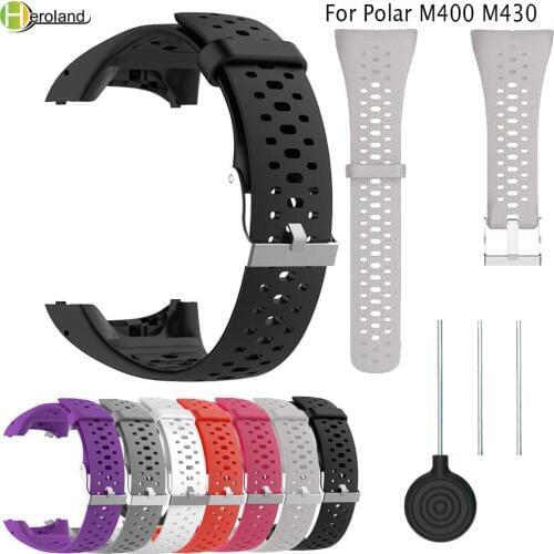 Correa Wristband Strap For Polar M400 M430 GPS Running Sports SmartWatch band Replacement Bracelet watches Strap With Tool new