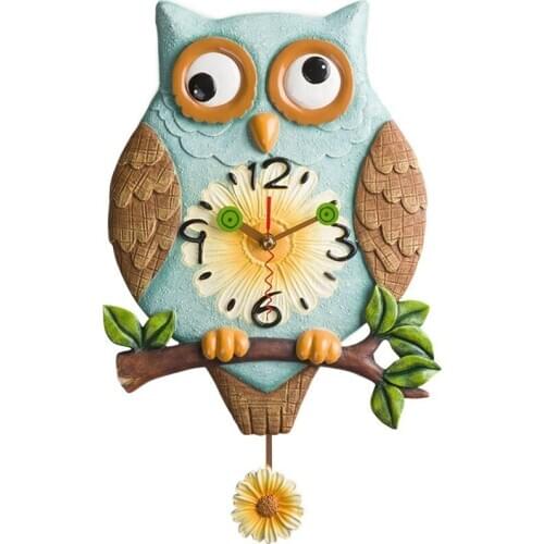 Owl Watch G Wall Clock Living Room Home Silent Resin Clock 3d Wall Clock Wall Digital Clock Wall Clock Modern Design