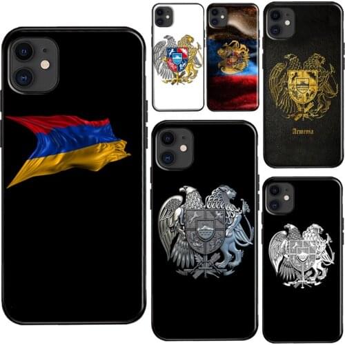 Armenia coat of arms Flag Case For iPhone 11 Pro Max XR X XS Max SE 2020 5S 6S 8 7 Plus 12 Pro Max mini Cover