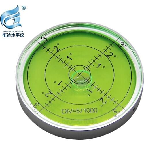 Horizontal bubble double-sided observation transparent vial