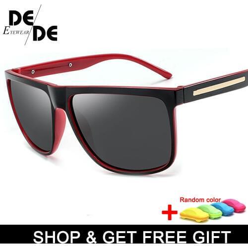 Hot Sale Men Classic Polarized Sunglasses Male Eyewear Driving Rectangle Mirror Sun Glasses