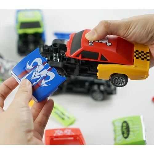 Car Model Toy Pull Back Car Toys DIY Collision Burst Detachable Kid Mini Cars Boy Toys Gift Inertia Car Toy For Children Gifts