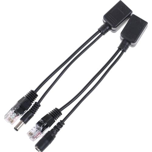 1Set POE Cable Passive Power Over Ethernet Adapter Cable POE Splitter Injector Power Supply Module For IP Camera