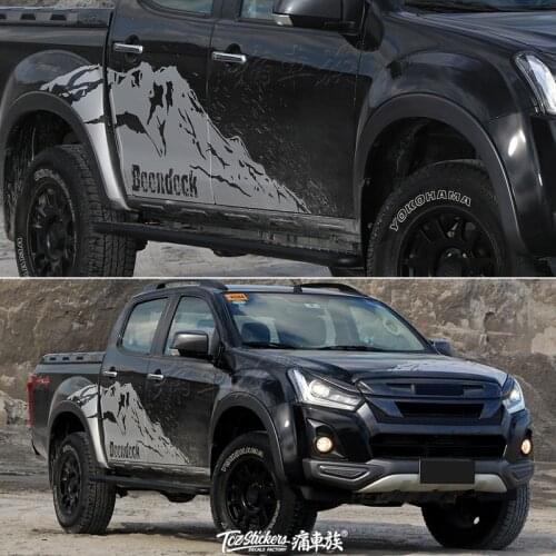 Pickup truck sticker FOR ISUZU D-max body appearance personality decoration modification decal decal Dmax