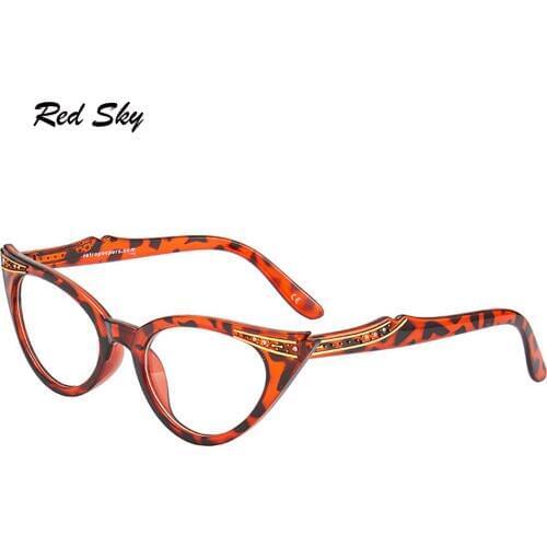 Reading Glasses Women Cat Eye Women Eyewear Crystal Diamond Presbyopic Glasses +1.00 +1.50 +2.00 +2.50 +3.00