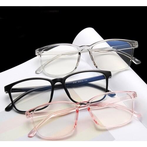 Anti-blue Transparent Small Square Glasses Men Computer Optical Glasses Gaming Frame Women Anti Blue Ray Eyeglasses LH2191