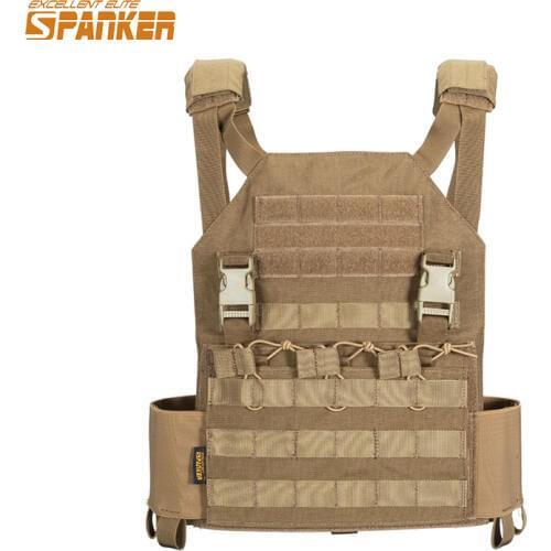 EXCELLENT ELITE SPANKER Outdoor Tactical Molle Vest Plate Carrier Military Army AMP Vest M4 Accessory Suit For Men Hunting Vests