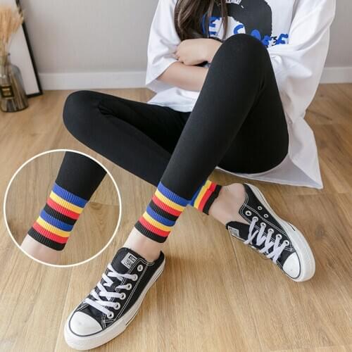 Stylish Maternity Clothing Cotton Maternity Pants Maternity Leggings High Waist Stretch Striped Patchwork Belly Support Pants