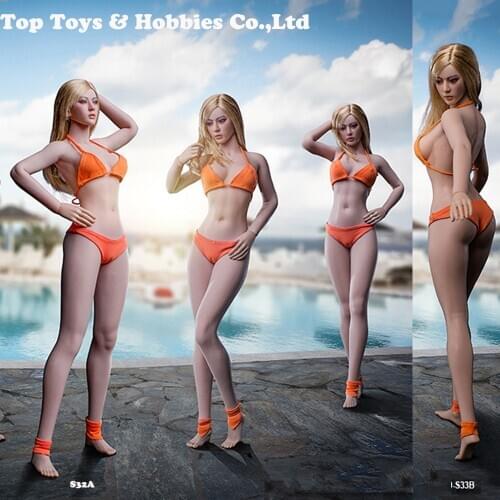 In stock 29.4cm hight 1/6 Pale /suntan TBLeague Super Flexible Female long leg Seamless Body S32A S33B only body without Head