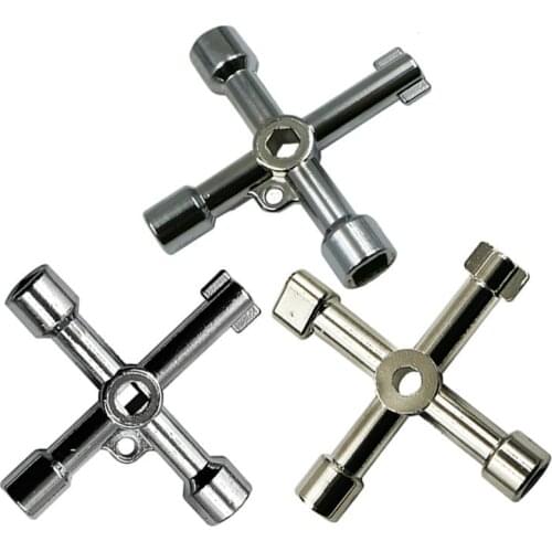 High Quality Multifunctional Cross Cabinet Triangular Key Wrench Elevator Door Water Meter Valve Square Hole Round Key