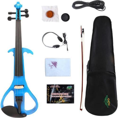 Yinfente 44 Electric Silent Violin Handmade Free case+Bow#EV3