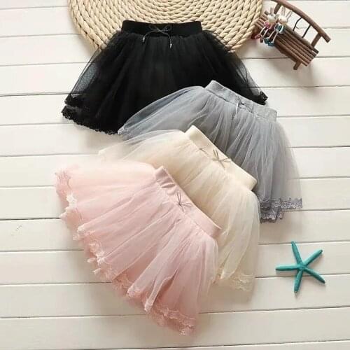 Girls' Skirts 2021 Summer New Childrens Net Yarn Princess Short Skirts for Sueasons Wear Fluffy Skirts Fashion Toddler Skirts